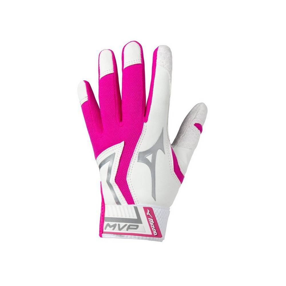 Mizuno Men's MVP Tee Ball Batting Gloves Pink (330411-ONM)